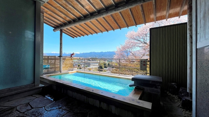 【素泊】 〜天空の城に泊まる〜 南アルプスor飯田市街眺望客室確約！天然温泉は絶景の内湯と露天で